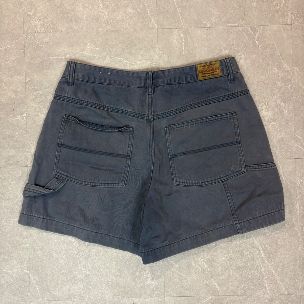 Unionbay Vintage Carpenter Shorts Navy Blue Cotton Utility Workwear Women 11